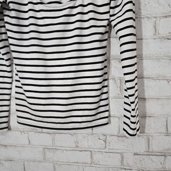 V. Secret stripe open back long sleeve top - Picture 12 of 15
